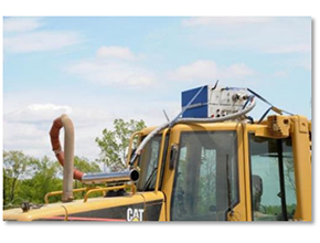 Construction equipment emissions measuring systems